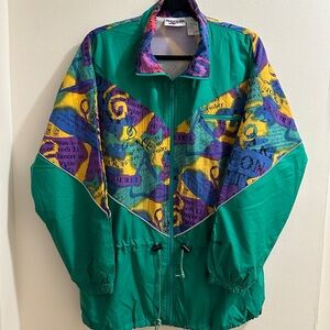 Reebok Multicolor Graphic Windbreaker vintage 90s